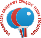 Logo Podkarpackiego Okręgowego Związku Tenisa Stołowego